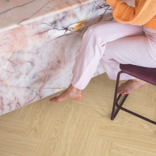 Alpha Vinyl CIRO Tiszta Barackszínű Tölgy SPC Padló alátéttel