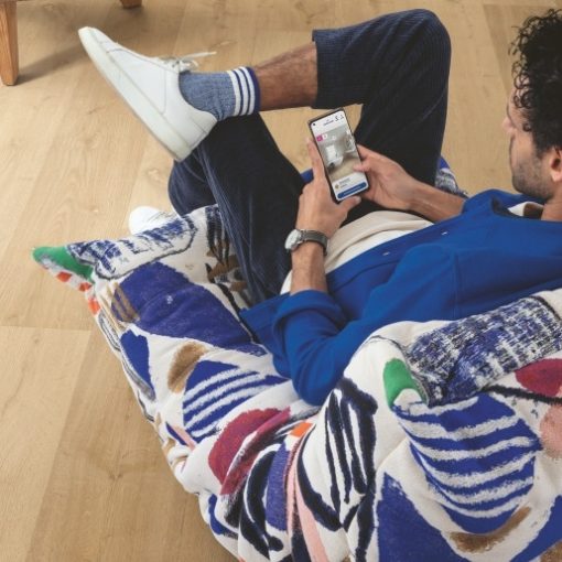 Alpha Vinyl BLOOM elegáns Természetes Tölgy Padló alátéttel 