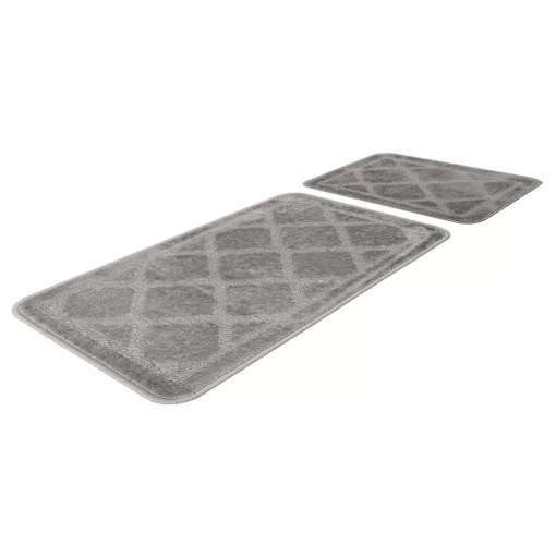 Bari Silver Fürdőszoba szőnyeg 50x80 cm + 50x40 cm