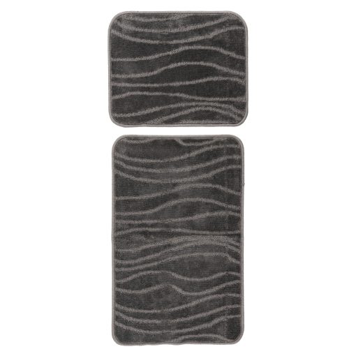 Bari 102 Grey Fürdőszoba szőnyeg 50x80 cm + 50x40 cm