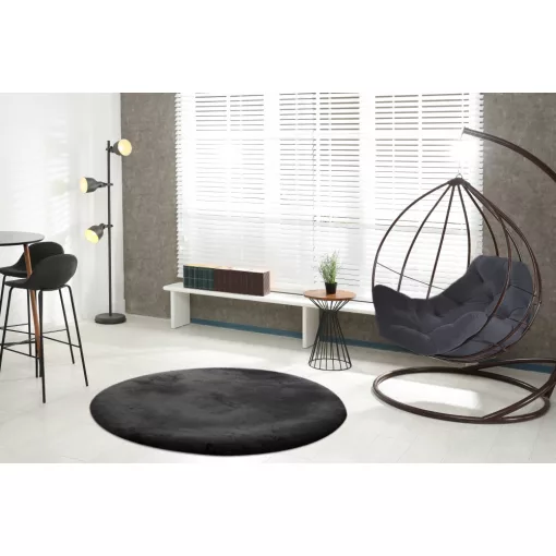 Heaven 800 black szőnyeg 160 cm-es kör