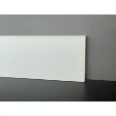 8 cm Magas Ívelt Fehér Szegélyléc