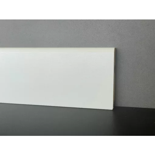 8 cm Magas Ívelt Fehér Szegélyléc
