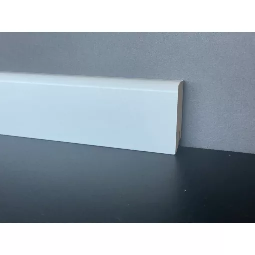 6 cm Magas Ívelt Fehér Szegélyléc