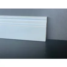 6 cm Magas Bordázott Fehér Szegélyléc
