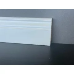 6 cm Magas Bordázott Fehér Szegélyléc