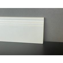 8 cm Magas Bordázott Fehér Szegélyléc