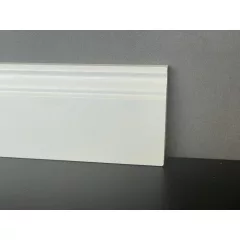 8 cm Magas Bordázott Fehér Szegélyléc
