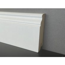 8 cm Magas Bordázott Fehér Szegélyléc