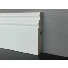 10 cm Magas Bordázott Fehér Szegélyléc