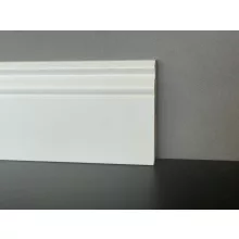 12 cm Magas Bordázott Fehér Szegélyléc
