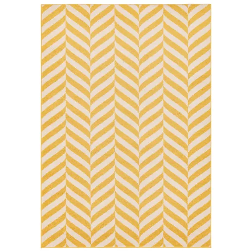 Muse Yellow Chevron szőnyeg 80x150 cm
