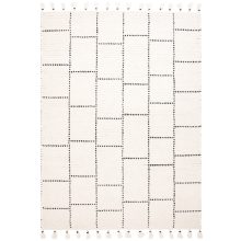 Nepal Cream/Black  Tile  szőnyeg 120x170 cm