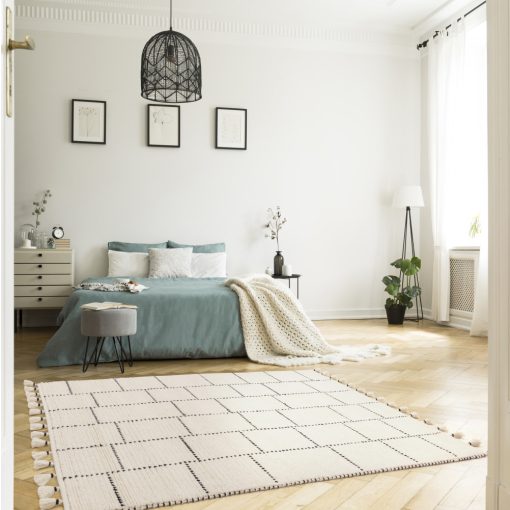 Nepal Cream/Black  Tile  szőnyeg  200x290 cm