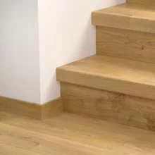 Eligna fehér világos tölgy Quick Step bullnose lépcsőburkolat