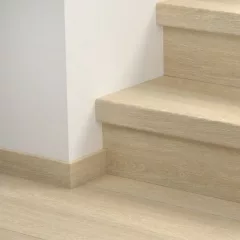   Eligna bézs elegáns tölgy Quick Step bullnose lépcsőburkolat