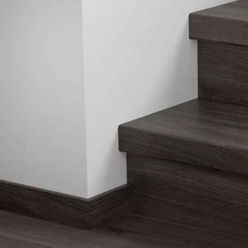 Eligna sötét newcastle tölgy Quick Step bullnose lépcsőburkolat
