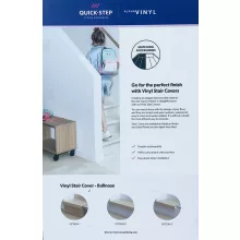 Bloom barna őszi tölgy Quick Step bullnose lépcsőburkolat