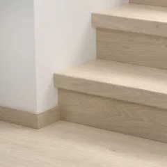   Bloom bézs pamut tölgy Quick Step bullnose lépcsőburkolat