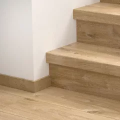   Bloom természetes pamut tölgy Quick Step bullnose lépcsőburkolat