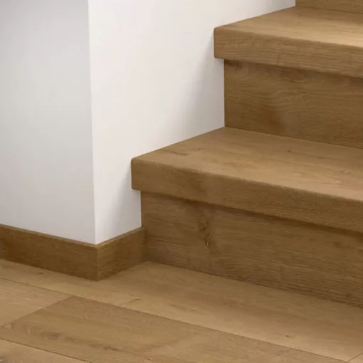 Bloom elegáns füstös tölgy Quick Step bullnose lépcsőburkolat