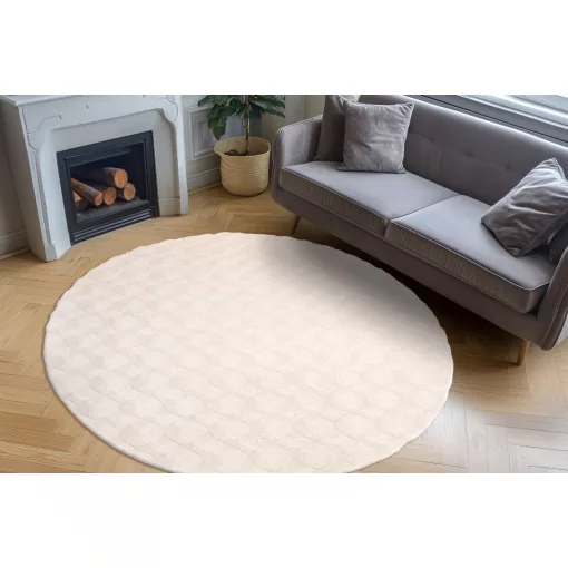 Diamond Cut 800 cream szőnyeg 120 cm-es kör
