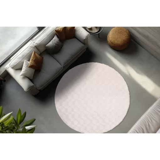 Diamond Cut 800 cream szőnyeg 120 cm-es kör