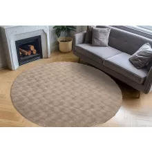 Diamond Cut 800 taupe szőnyeg 120 cm-es kör
