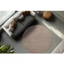 Diamond Cut 800 taupe szőnyeg 120 cm-es kör